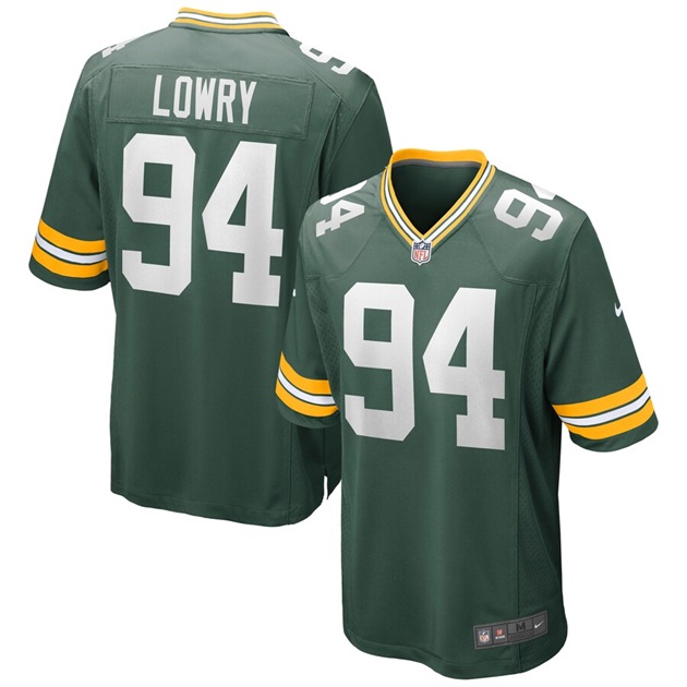 mens nike dean lowry green green bay packers game jersey